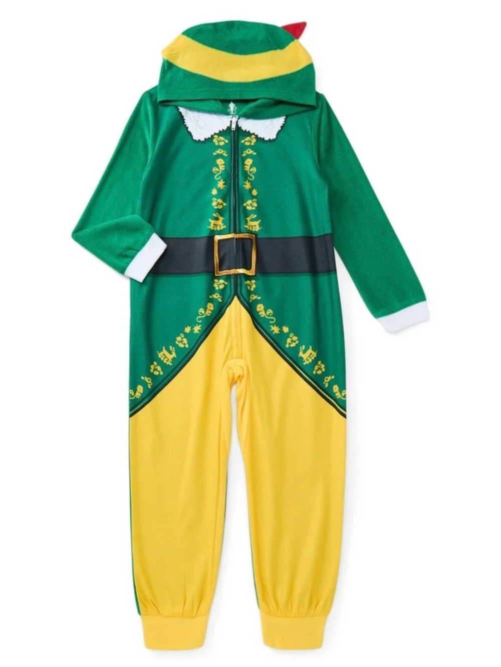 Elf Buddy The Elf Onesie Christmas Holiday Theme Zip Up Sz M(8)